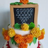 Navaratri Theme Cake - Navaratri Cake Collaboration