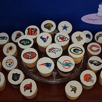 Hand Painted NFL Cupcakes!