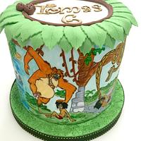 Jungle book hand painted cake