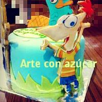 Phineas and Ferb cake 