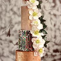 MOSAIC WEDDING CAKE