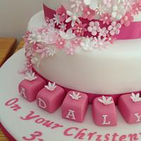 Adalynns Christening Cake