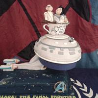 Star Trek Wedding cake ............ Marriage: The final frontier