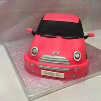 Pink Mini Car Cake