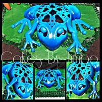 Blue Tree Frog Cake!