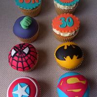 Super hero cupcakes