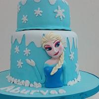 frozen themed cake