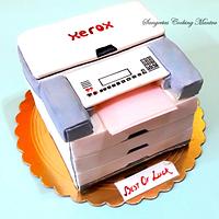 Photocopy Machine Cake