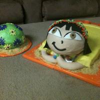 Dora 3D cake
