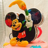 Mickey & Minnie Cake