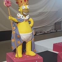 King Homer Simpson cake