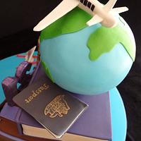  Europe Travel 21st Birthday Cake