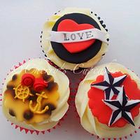 Rockabilly Valentine's Cupcakes