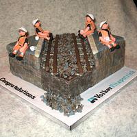 Railway Construction Worker Cake