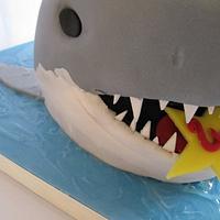The Great White Sharky Cake