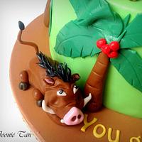 Simba theme Cake