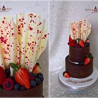 Ganache birthday cake