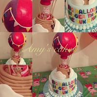 Peppa pig big balloon cake
