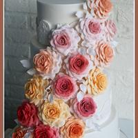 Colourfull Summer Wedding cake