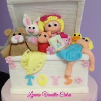 Toy box Christening cake