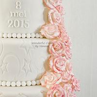 Wedding Cake with roses