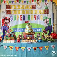 Super Mario Bros Dessert Table