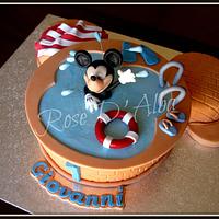 Mickey Mouse's pool cake