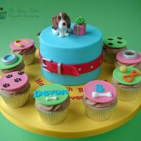 Basset Hound Cake/Cupcakes