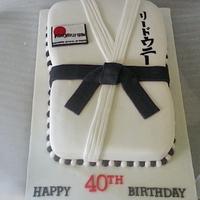 karate 40th birthday cake 