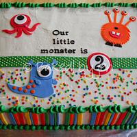 Little Monster Birthday Cake