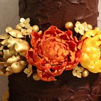 Autumn wedding cakes