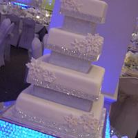 Snowflake Wedding cake