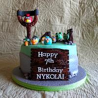 Angry Birds 7th Birthday Cake