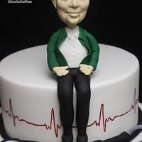 Ambulance Officer Figurine Cake for my Husband