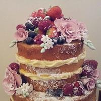 My first naked cake