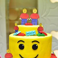 Lego man cake 
