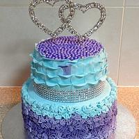 Ruffles & Petals Wedding cake