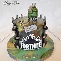Fortnite Birthday Cake 