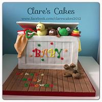 Toybox Baby Shower Cake