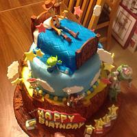 Birthday cake inspired by toy story