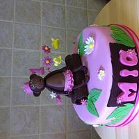 Princess monkey cake