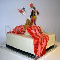 Caribbean Jessica Rabbit Cake