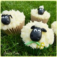 Sheepish Cupcakes