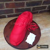Red trainer/sneaker cake