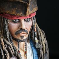 Sugar Pirates - Jack Sparrow sculpted cake 