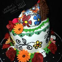 Eternal Love, Wedding theme Cake of Day of the Dead.