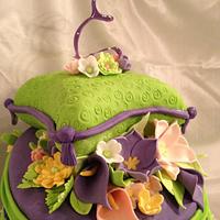 Topsy flower cake