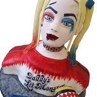Harley Quinn Bust Cake - The Cake Collective 
