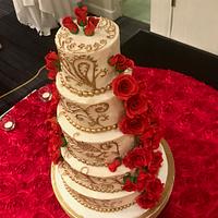 Elegant Indian Wedding Cake