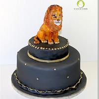 Lion Sign Zodiac Cake
